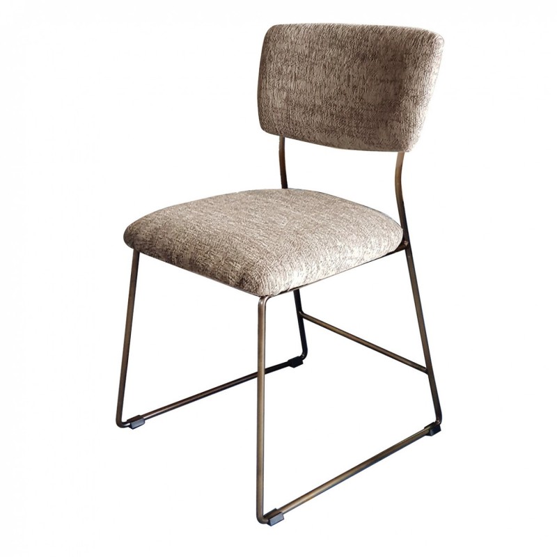 TS-555 - Mεταλλική Καρέκλα 555 με τεχνόδερμα η ύφασμα. 45x46x80