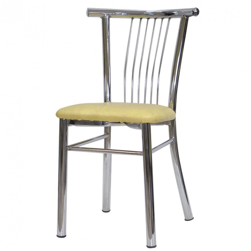 TS-609 - Μεταλλική Καρέκλα 609 με τεχνόδερμα η ύφασμα. 39x40x84cm