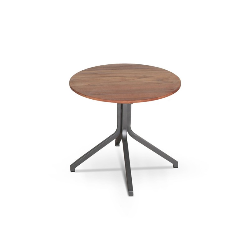 ΤΡΑΠΕΖΙ ΑΛΟΥΜΙΝΙΟΥ ΜΕ TEAK ΚΑΠΑΚΙ 19940521 ΔΙΑΣΤΑΣΕΙΣ 52x52 