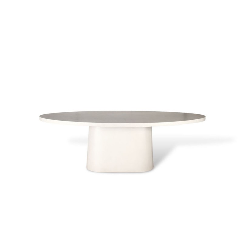 ΤΡΑΠΕΖΑΡΙΑ MODENA ΛΕΥΚΗ 31410271 ΔΙΑΣΤΑΣΕΙΣ 240x110x77 cm  