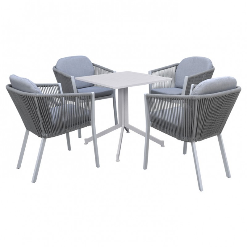 ΣΕΤ ΤΡΑΠΕΖΑΡΙΑ ΚΗΠΟΥ ΣΧΟΙΝΙ – ROPE JURDAN 5497 G + MADISON 5478 G / ΣΕΤ 5 ΤΕΜ   Κωδικός προϊόντος: 200-29-006  