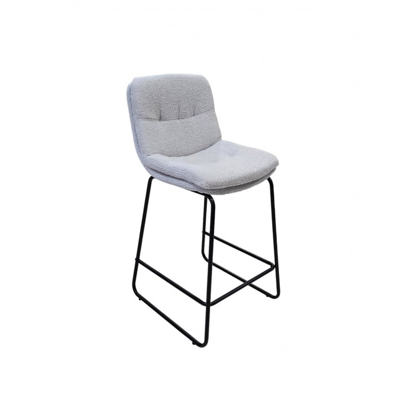 Miller H65 σκαμπό μεταλλικό εκρου δερματινη  45x52x86cm Κωδικός   29696-117489