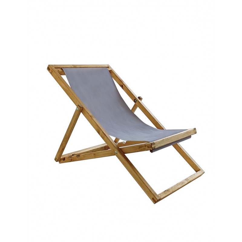 Sharp ξύλινη σεζλόνγκ Φυσικό 115x61cm