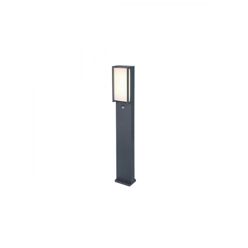 Lutec Qubo Φωτιστικό Κολωνάκι LED Εξωτερικού Χώρου 16W με Θερμό Λευκό Φως IP54 Μαύρο