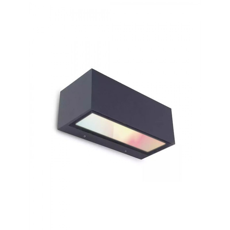 Lutec Επιτοίχια Εξωτερική Πλαφονιέρα LED IP54 17W με RGB Φως 22x10.3x8.5εκ. Κωδικός: 5189120118