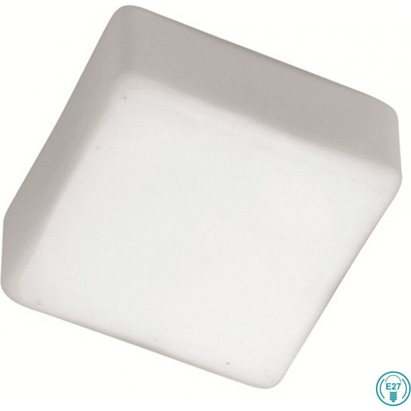 Φωτιστικό Πλαφονιέρα Tito 1XE27 Max 42W Γυαλί/Χάλυβας Λευκό 210X91X210