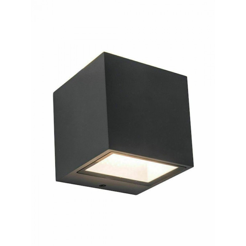 Lutec Gemini Επιτοίχια Εξωτερική Πλαφονιέρα LED IP54 9W με Φυσικό Λευκό Φως Διπλής Δέσμης 8.5x8.8x8.6εκ. Κωδικός: 5189114118