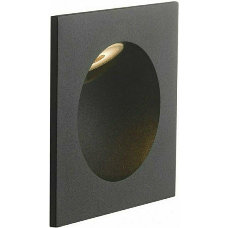 Φωτιστικό Χωνευτό Intec INC-ONYX-Q1-NERO 8031440361262 Μαύρο Ματ