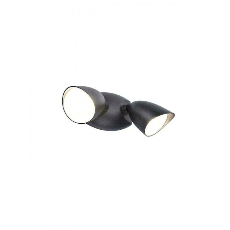 Lutec Shrimp Επιτοίχιο Εξωτερικό Σποτ LED IP54 23.5W με Φυσικό Λευκό Φως 25.3x11x15.6εκ. Κωδικός: 7622221012