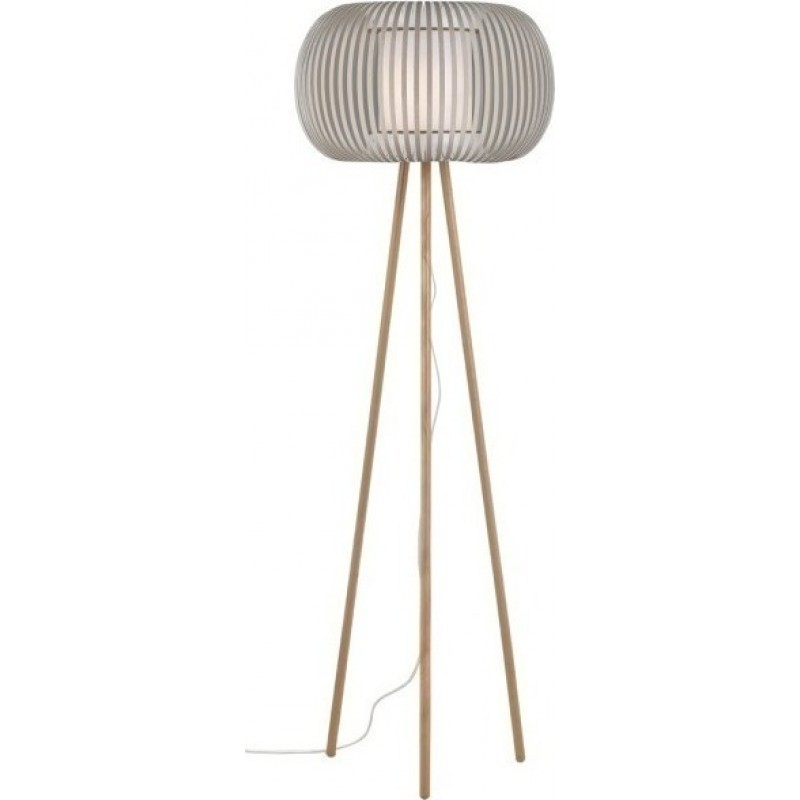 Φωτιστικό Δαπέδου Iris 1XE27 Max 42W Αμπαζούρ/Ξύλο Μπεζ/Δρυς 500X1500