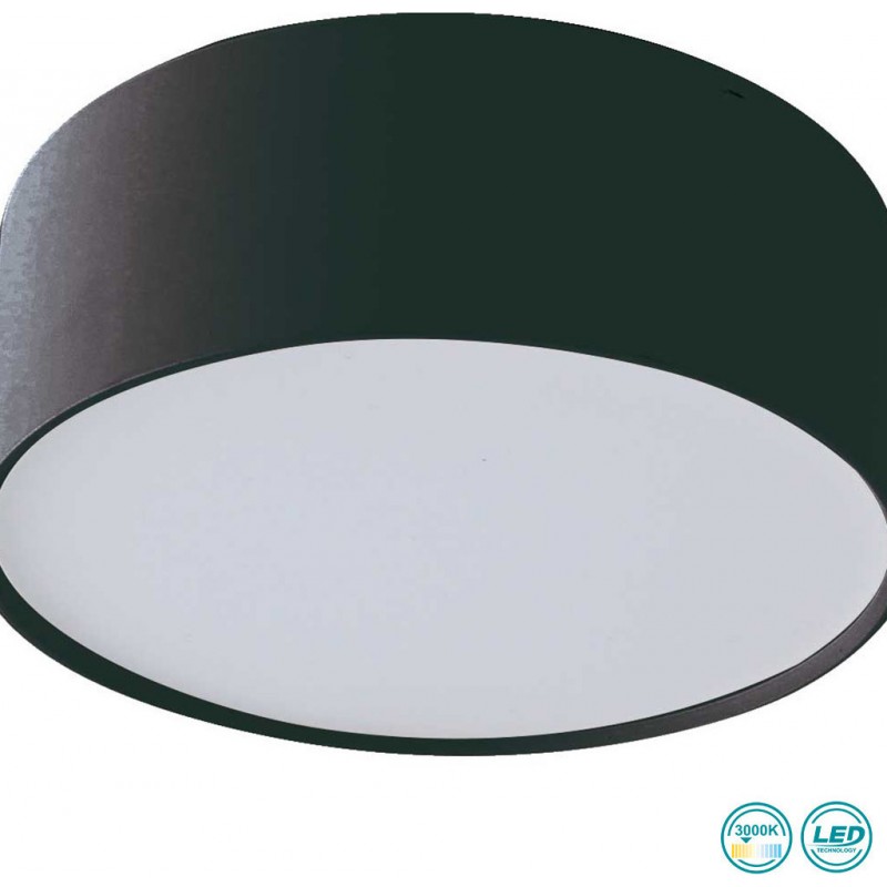 Viokef Πλαφονιέρα Led Μεταλλική Μαύρη Δ13,1 Jaxon 4157401