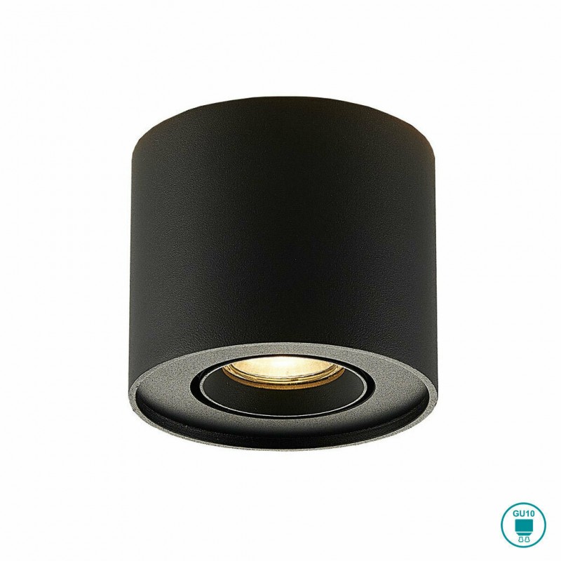 Viokef Σποτ Οροφής Αλουμινίου Μαύρο Ø10 Arion 4260801