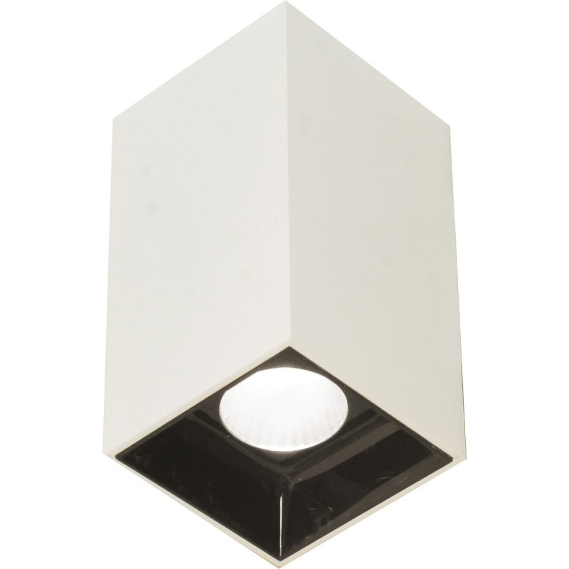 Viokef Σποτ Οροφής Led Αλουμινίου Λευκό/Μαύρο 7,6x7,6 Glam 4240500