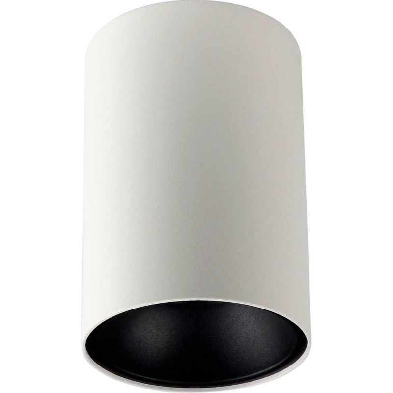 Viokef Σποτ Οροφής Αλουμινίου Λευκό/Μαύρο Δ9,6 Jhonny 4240800