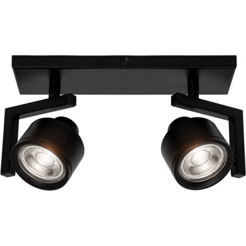 Viokef Μοντέρνο Δίφωτο Σποτ Μαύρο Magma 4094901