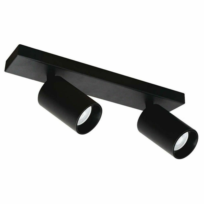 Viokef Δίφωτο Σποτ Οροφής Αλουμινίου Μαύρο Stage 4259701
