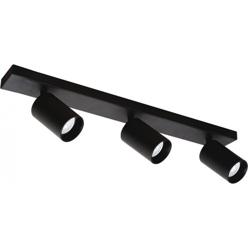 Viokef Τρίφωτο Σποτ Οροφής Αλουμινίου Μαύρο Stage 4259801