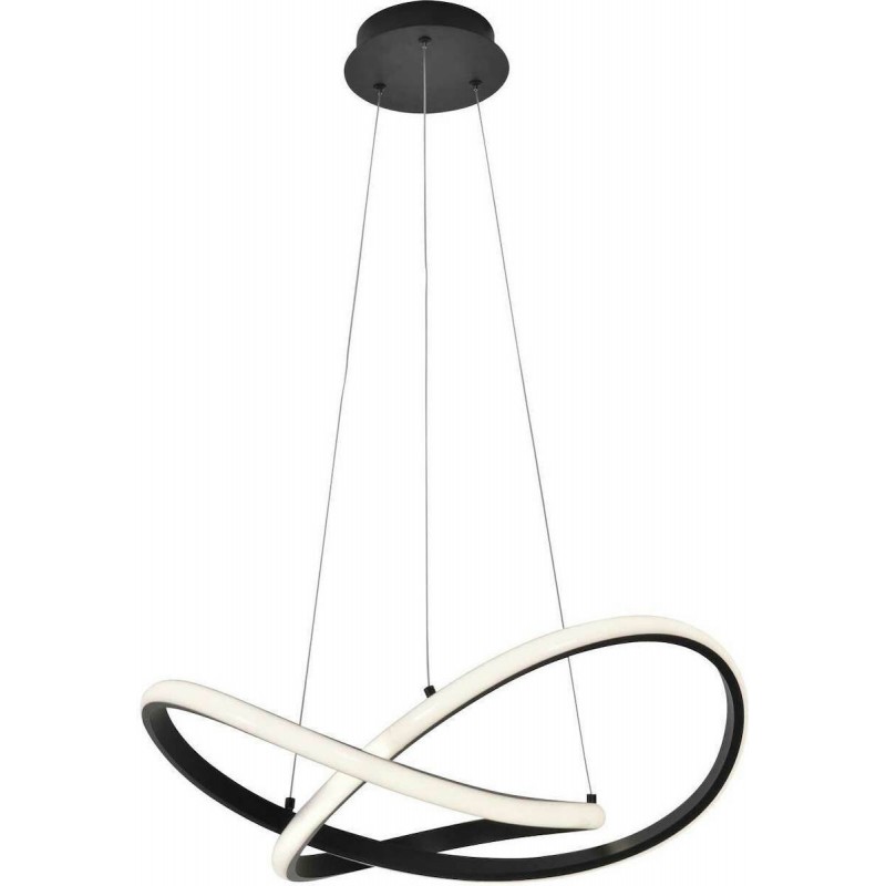 Viokef Κρεμαστό Μονόφωτο Φωτιστικό LED 42W Sigma Μαύρο - 4247800