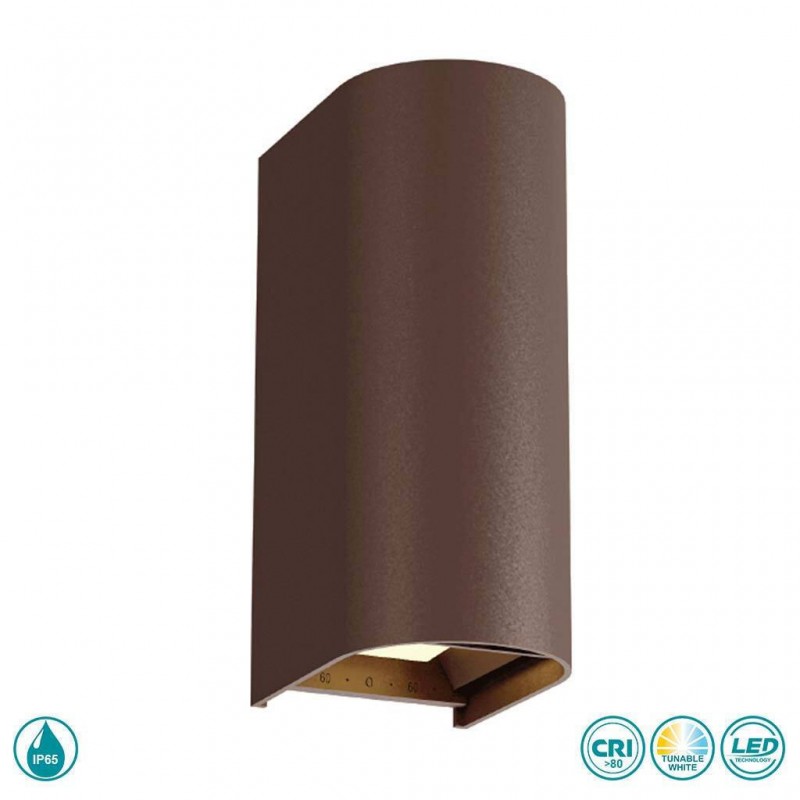 Viokef Απλίκα Εξωτερικού Χώρου Led Με Εναλλαγή Χρώματος Καφέ Azores 4310002