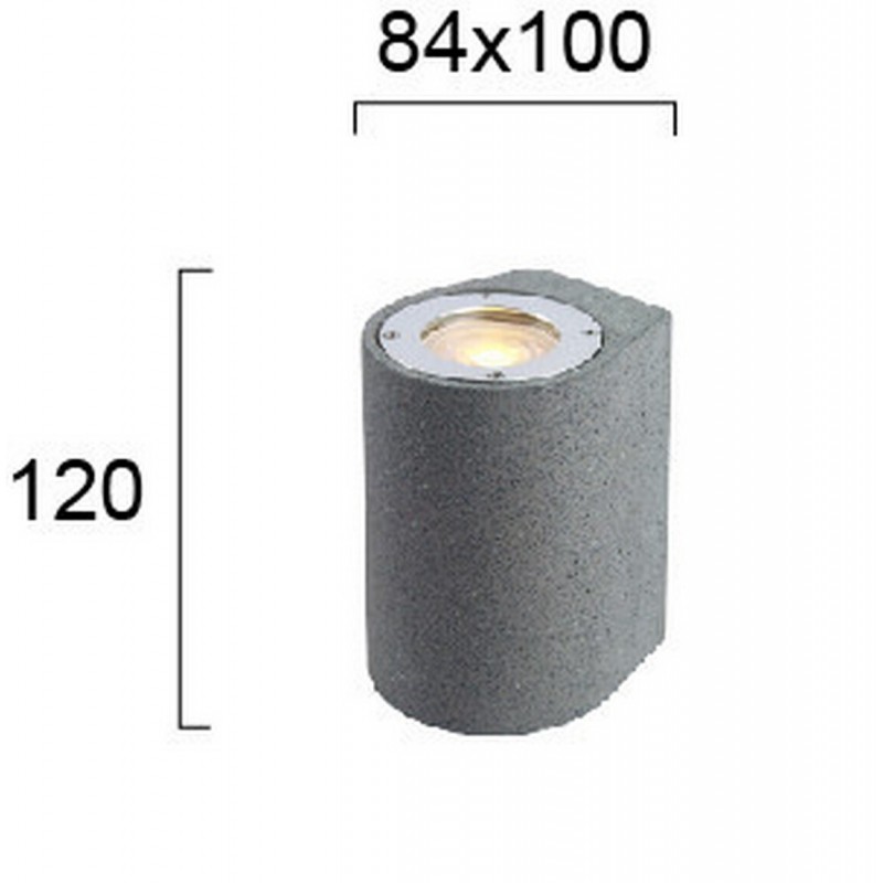 Viokef Απλίκα Εξωτερικού Χώρου Τσιμεντένια Γκρι 12 Εκ. Kithnos 4277100