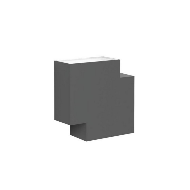 Viokef Απλίκα Τοίχου Led Εξωτερικού Χώρου Ανθρακί Adrina 4309200