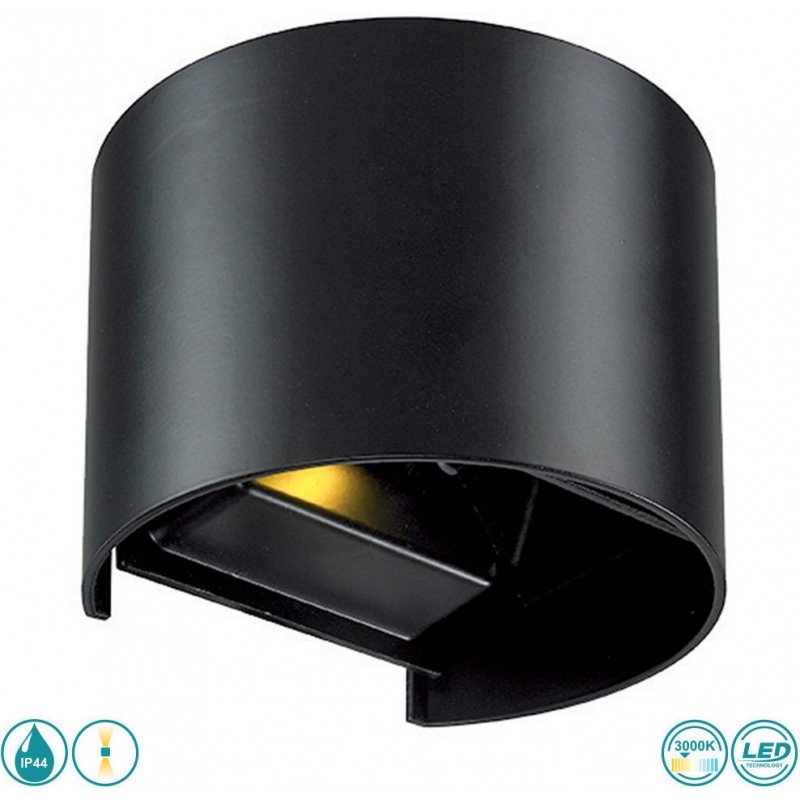 Viokef Απλίκα Led Μεταλλική Μαύρη Greg 4188701