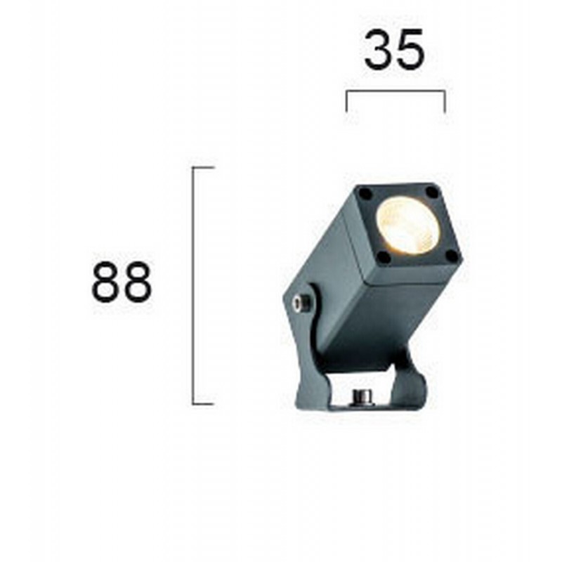 Εξωτερικού Χώρου, ARIS, Εξωτερικού Χώρου Προβολέας L:35x35 χωρίς Driver Aris, L:35x35, H:88