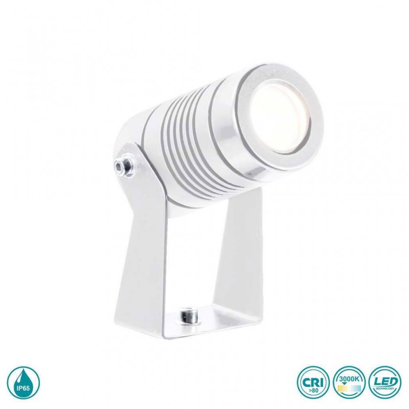 Φωτιστικό Σποτ Viokef Atlas 4187502 3000K Λευκό Ματ (με Driver)