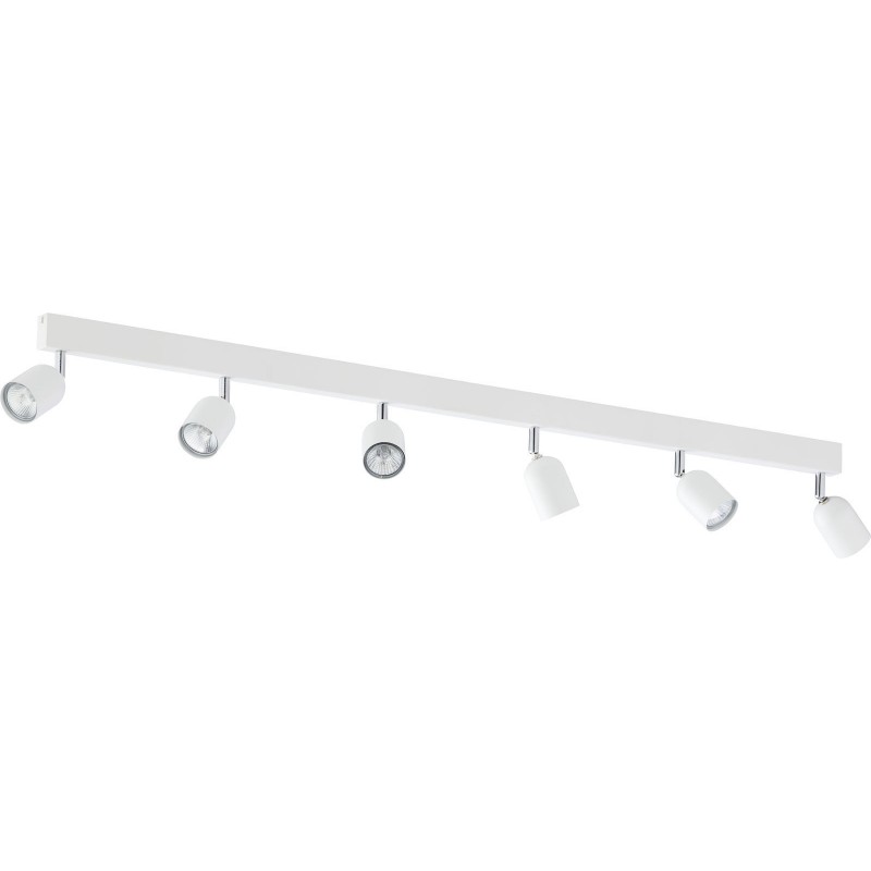 TK Lighting Top Σποτ με 6 Φώτα και με Ντουί GU10 σε Λευκό Χρώμα Κωδικός: 1026