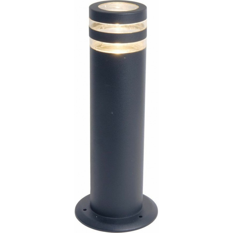 Lutec Focus Φωτιστικό Κολωνάκι Εξωτερικού Χώρου 35W IP44 για Ντουί GU10 Γκρι