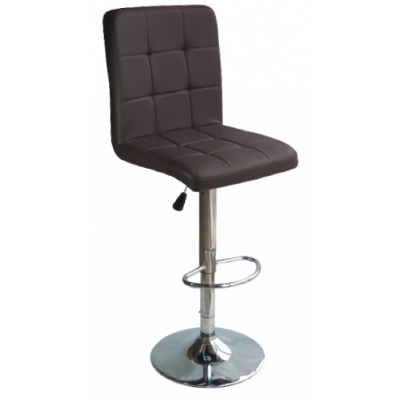 BJH-150 σκαμπό ρυθμιζόμενo δερματίνη ΚΑΦΕ, 43x44x98/120