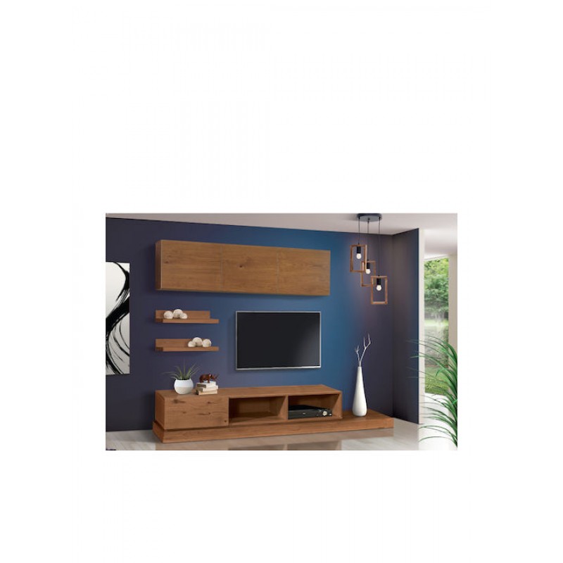 Σύνθετο Τηλεόρασης  Ξύλινο Δρύς 200Χ40Χ44 BTP 158-33