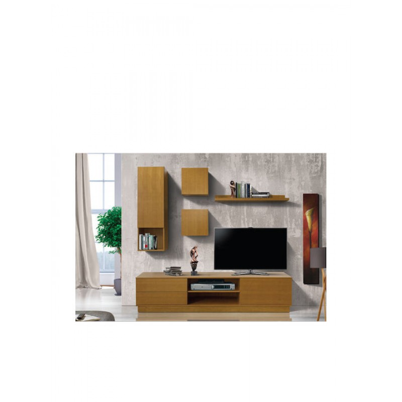 Σύνθετο Τηλεόρασης  Ξύλινο Οξιά Δρύς 200Χ45Χ44  BTP 159-34