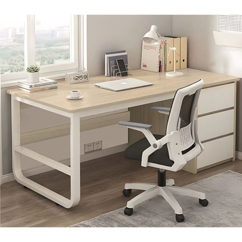 ΓΡΑΦΕΙΟ με 3 Συρτάρια Μέταλλο Βαφή Άσπρο - Φυσικό Κωδικός: [Ε-00025838] ΕΟ4396,1