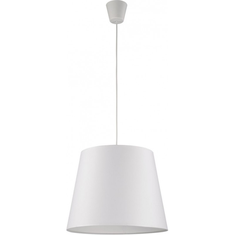 TK Lighting Maja Κρεμαστό Φωτιστικό Λευκό Καμπάνα με Ντουί E27 120x45εκ. 1883