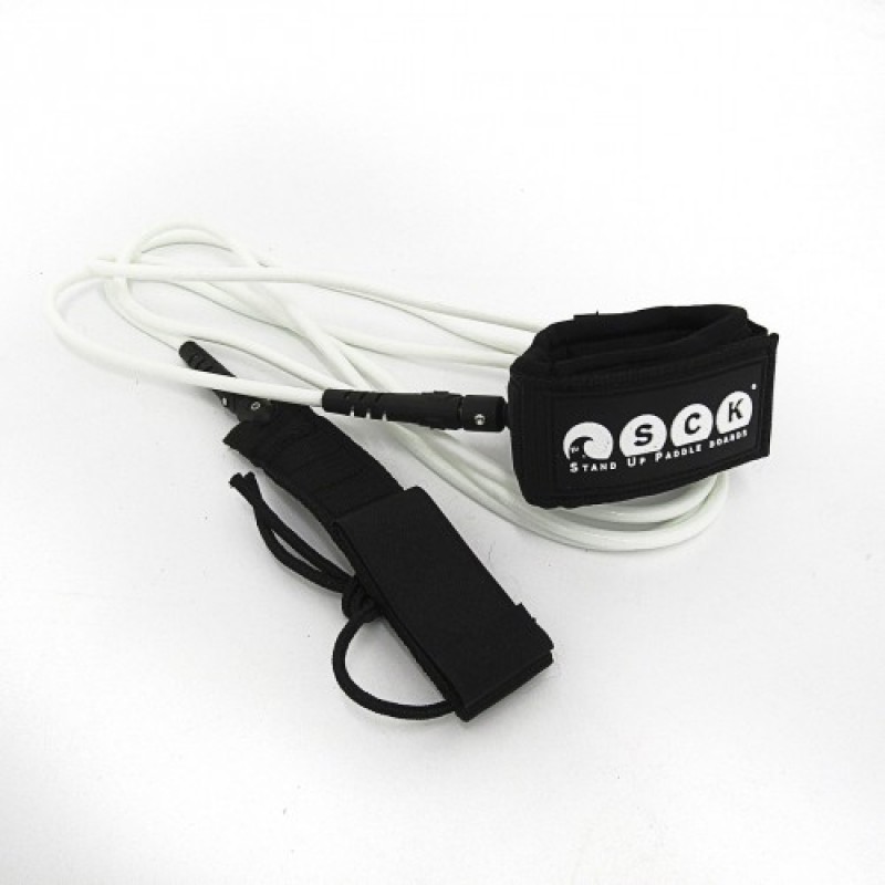 SUP/surf leash ίσιο 9ft SCK - Άσπρο