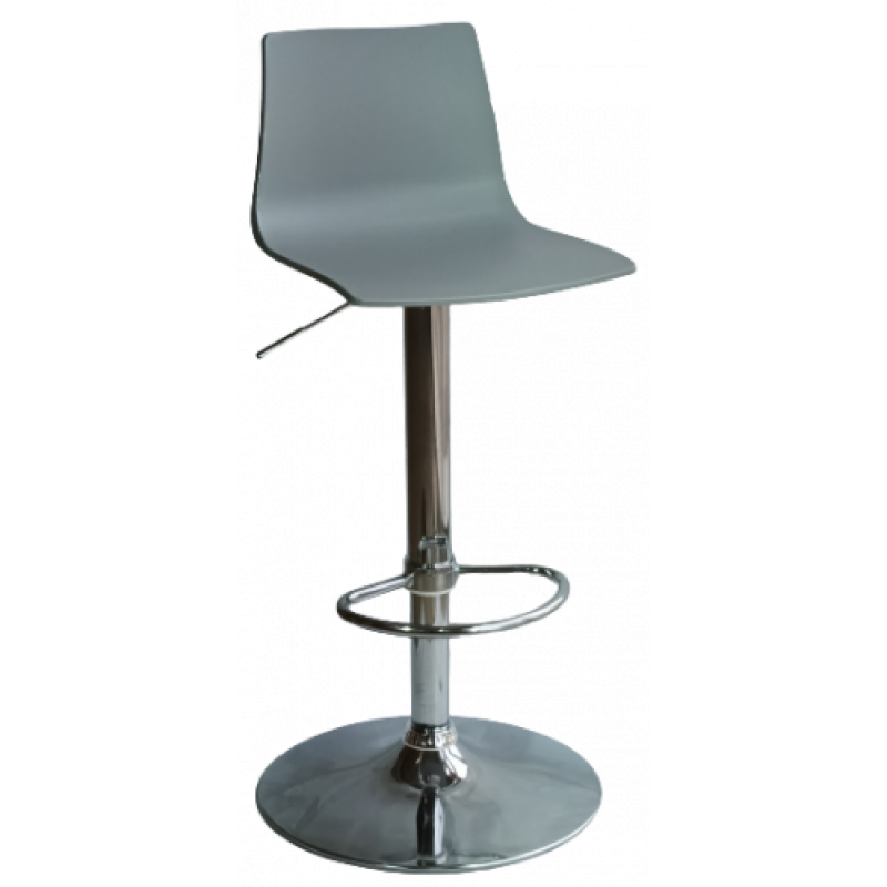 IMOLA σκαμπό ρυθμιζόμενo pc ΜΑΤ ΓΚΡΙ, 36x38xΗ82/104