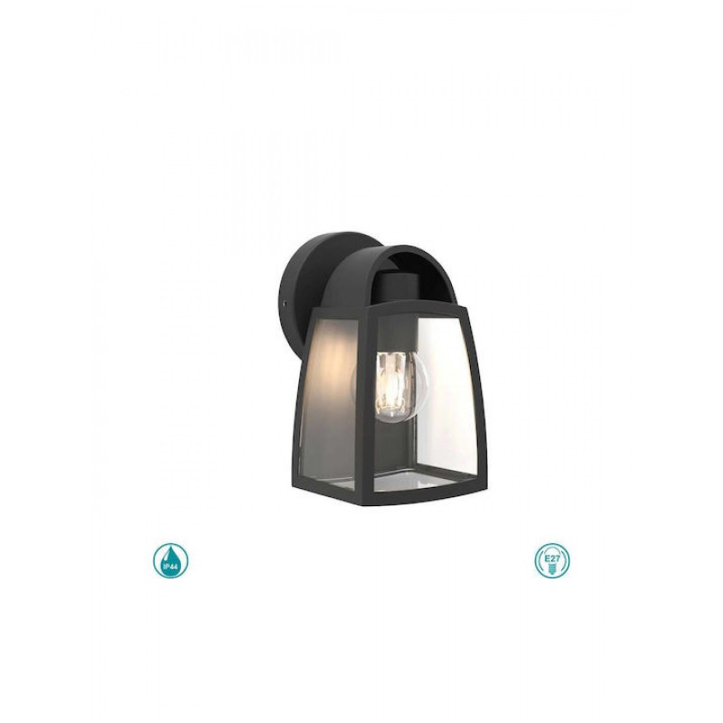 Lutec Kelsey Επιτοίχιο Εξωτερικό Φαναράκι E27 IP44 12x20x20εκ. Κωδικός: 5273702012