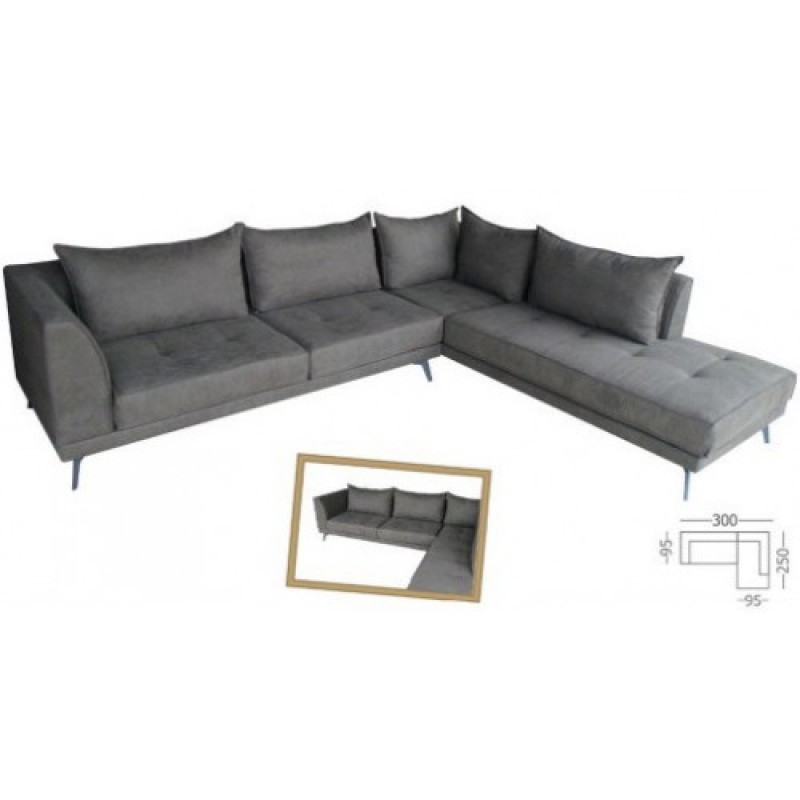  ELSA καναπές οικιακού χώρου,300x250x95