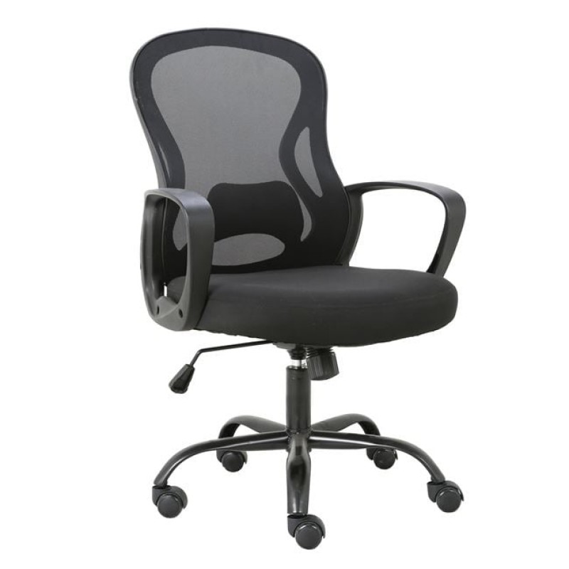 BF2011 Πολυθρόνα Γραφείου, Βάση Μέταλλο Βαφή Μαύρο, Mesh Μαύρο, PP Μαύρο Κωδικός: [Ε-00022088] ΕΟ600,1