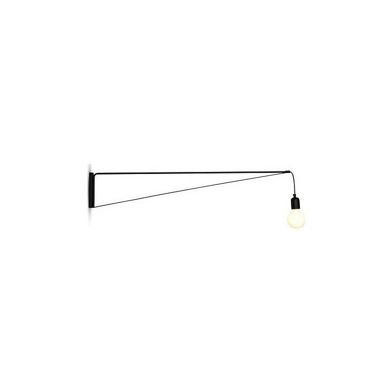 Home Lighting HL-3563-1 NINA BLACK WALL LAMP-77-3976