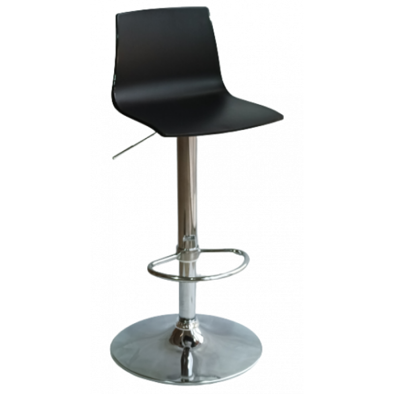 IMOLA σκαμπό ρυθμιζόμενo pc ΜΑΤ ΜΑΥΡΟ, 36x38xH82/104