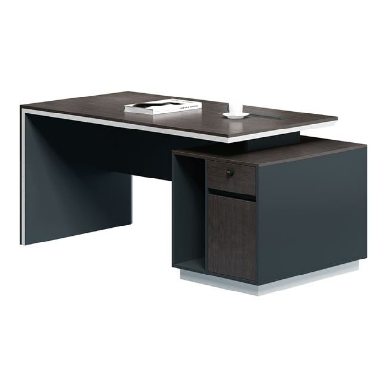 ADVANCE Γραφείο Σκούρο Καρυδί - Sky Grey Κωδικός: [Ε-00022211] ΕΟ824