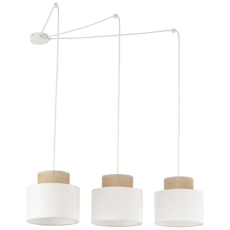 TK Lighting Κρεμαστό Φωτιστικό Λευκό με Ντουί E27 120x100x80εκ. 2345