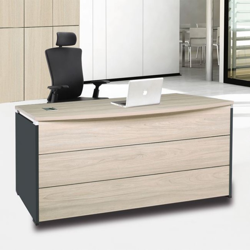 PROGRESS Γραφείο 140x80cm Απόχρωση Elm-Sky Grey Κωδικός: [Ε-00023288] ΕΟ832