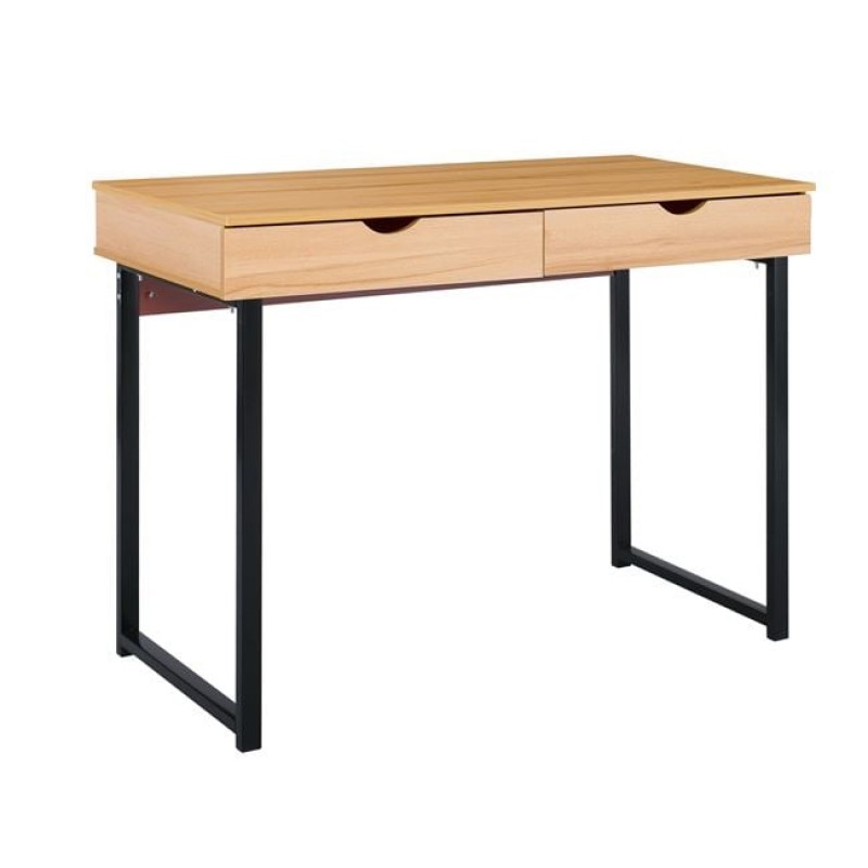 ΓΡΑΦΕΙΟ με 2 Συρτάρια Μέταλλο Βαφή Μαύρο - Φυσικό Κωδικός: [Ε-00021920] ΕΟ403,1