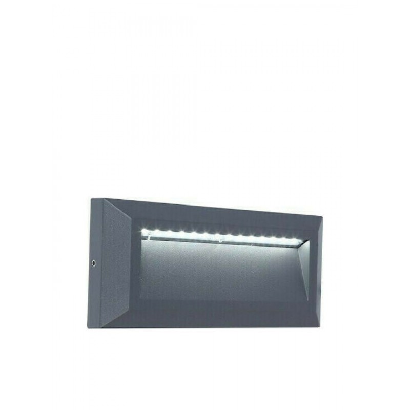 Lutec Helena Επιτοίχια Εξωτερική Πλαφονιέρα LED IP54 11W με Φυσικό Λευκό Φως 10.1x3.2x23εκ. Κωδικός: 5191602118