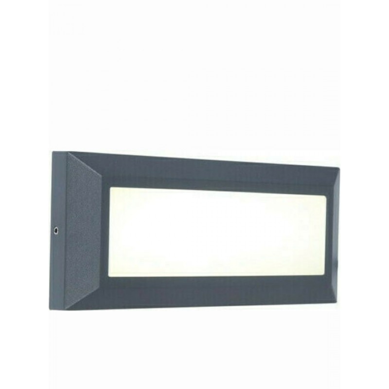 Lutec Helena Επιτοίχια Εξωτερική Πλαφονιέρα LED IP54 11W με Φυσικό Λευκό Φως 10.1x3.2x23εκ. Κωδικός: 5191601118