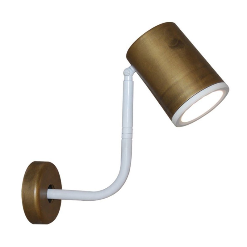 Home Lighting HL-3552-1 MOLLY OLD BRONZE & WHITE WALL LAMP-77-3948