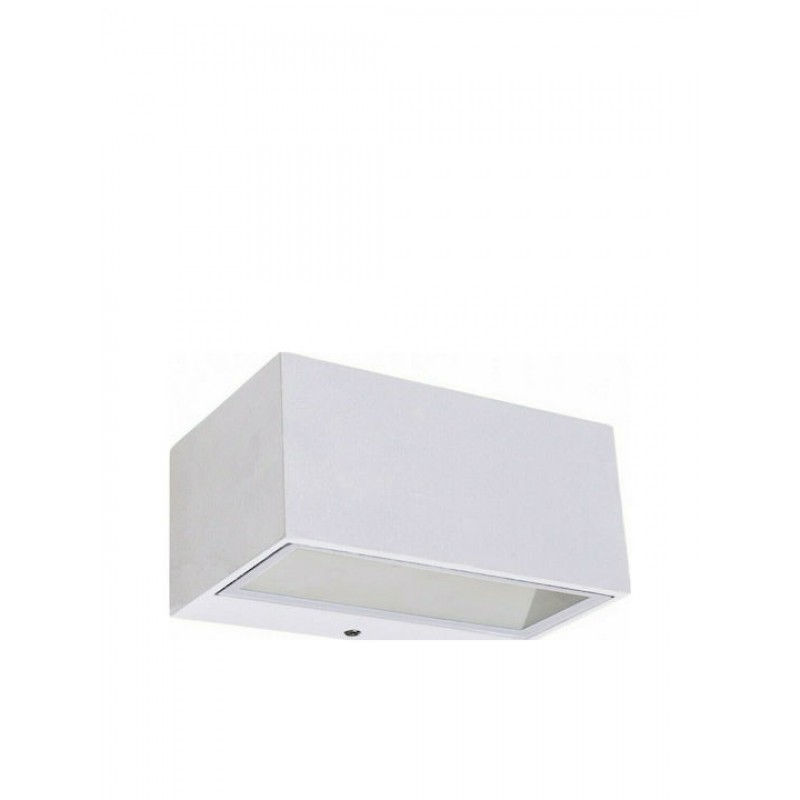 Lutec Gemini Επιτοίχια Εξωτερική Πλαφονιέρα LED IP54 10.5W με Φυσικό Λευκό Φως Διπλής Δέσμης 6.5x8.9x14εκ. Κωδικός: 5189102032